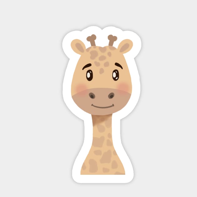 Baby Giraffe Illustration Sticker by gusstvaraonica